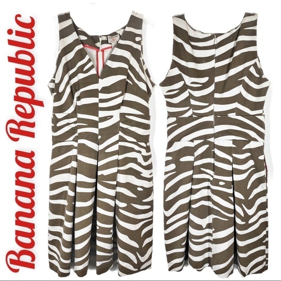 BANANA REPUBLIC x ISSA LONDON Animal Print Dress, Size 6 - Picture 4 of 12